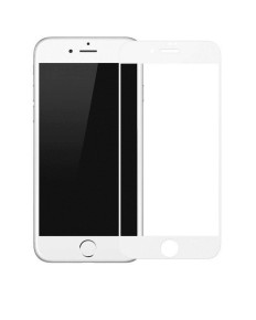 Скрийн протектор от закалено стъкло 3D Full Cover за Apple Iphone 7 Plus 5.5 / Apple iPhone 8 Plus 5.5 бял кант